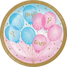 Piatti baby Shower girl rosa - 8 pz