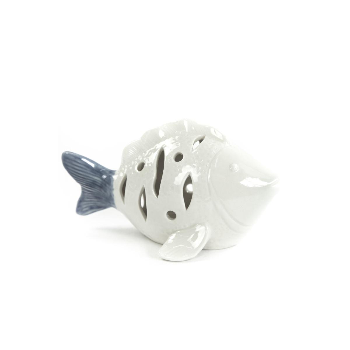 White blue fish led medio