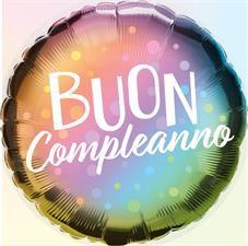 18" COMPLEANNO METAL OMBREEDOTS