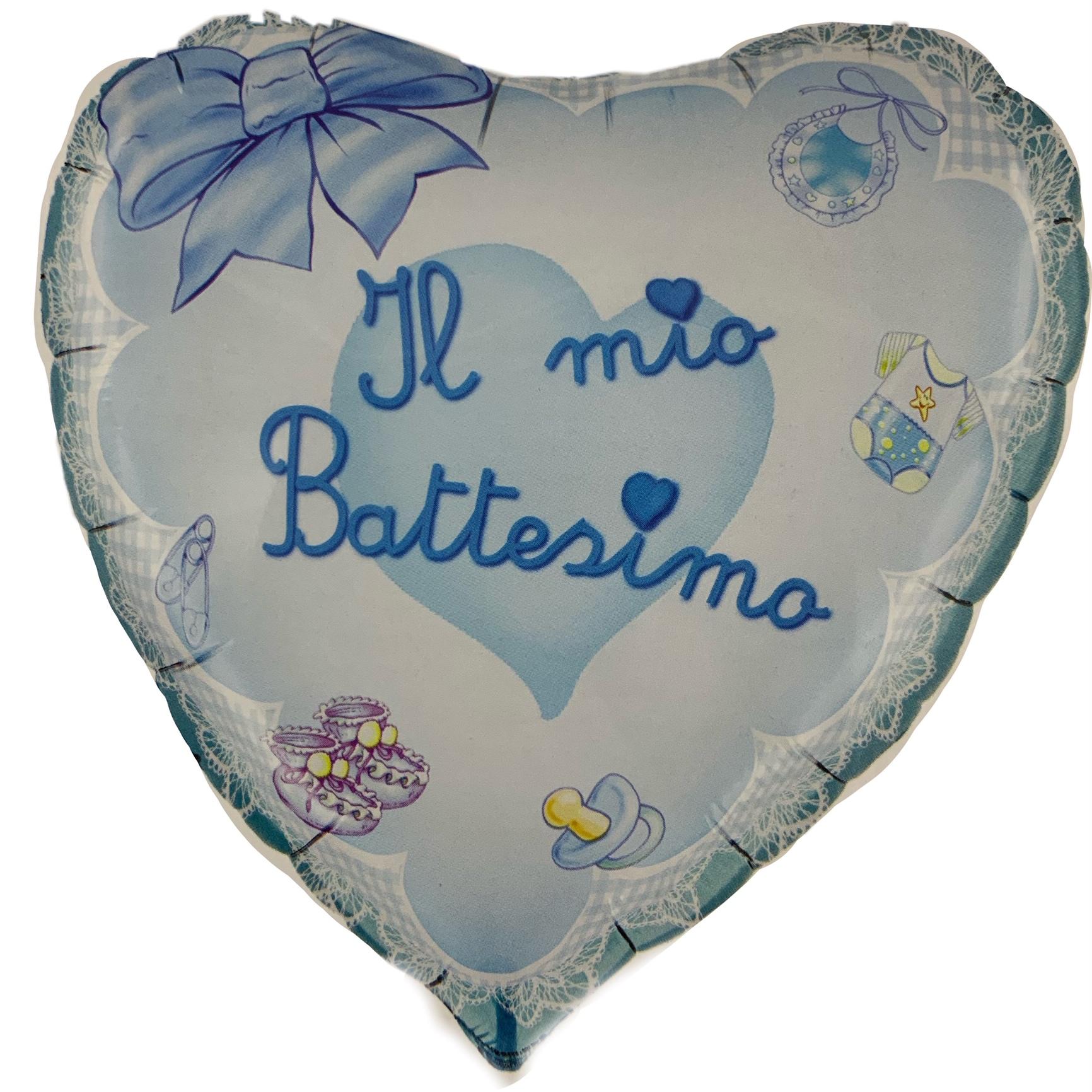 Pall mylar cm 45 cuore batt celeste