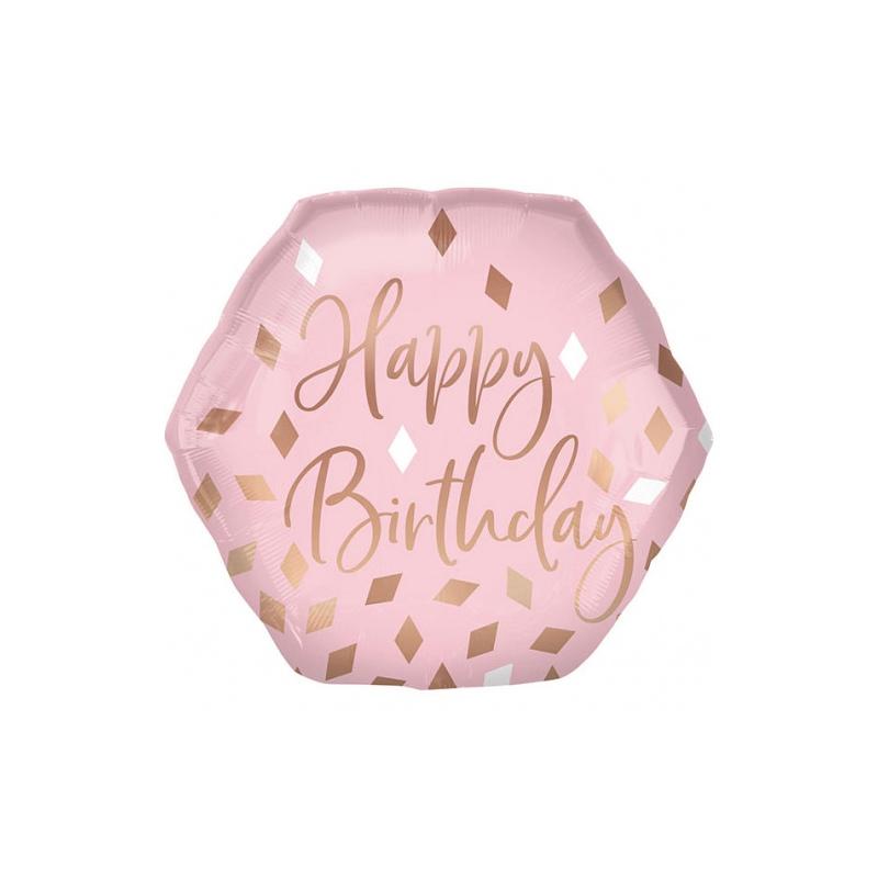 Palloncini compleanno rose gold A42115 026635421157