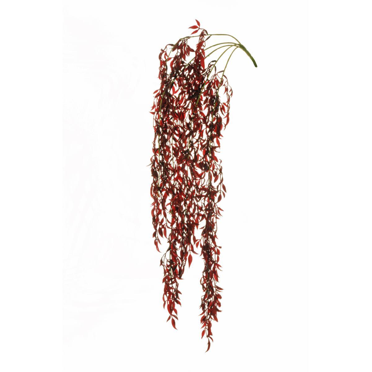 Soft rubber ruscus hanging bush x5