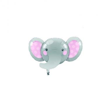 Pallone elefantino rosa 53x89cm