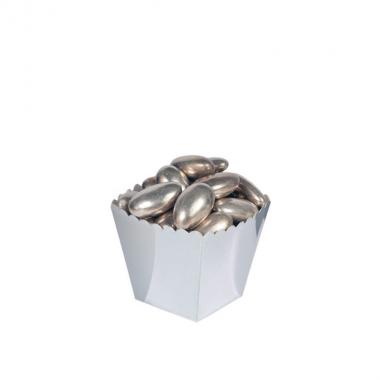 6 sweety box silver metal cm. 6,5x8x6,5