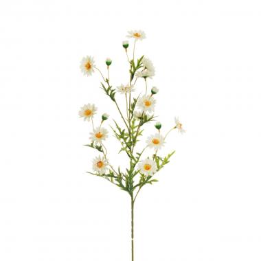 Mini daisy spray w/plastic white