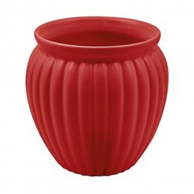 Vaso inglese caspo' ceramica rosso h140-d125