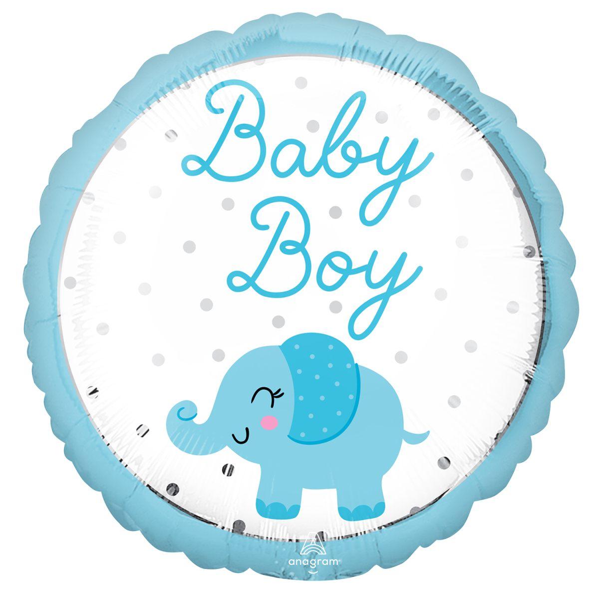 18'' baby boy con elefantino