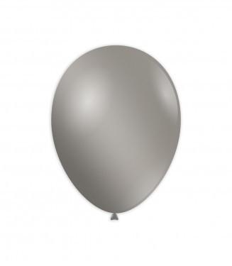Busta 100 palloncini metallizzato argento 12''